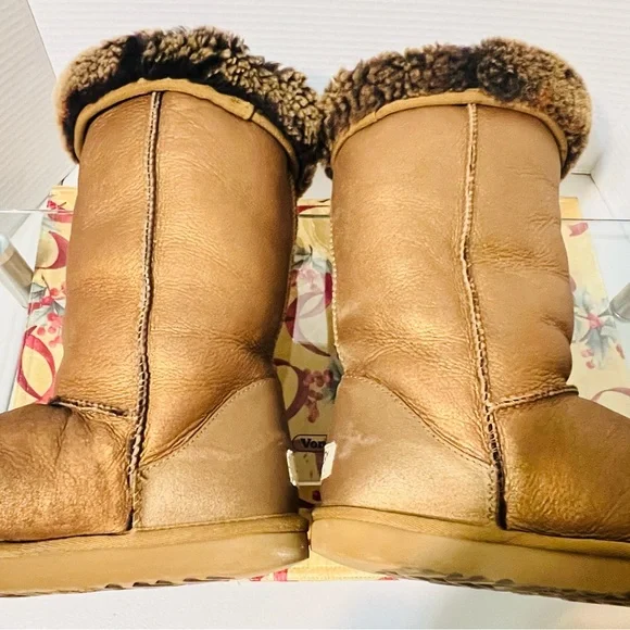 UGG Australia Classic Tall Metallic Bronze Sheepskin Boots SZ 9 - Picture 7 of 14